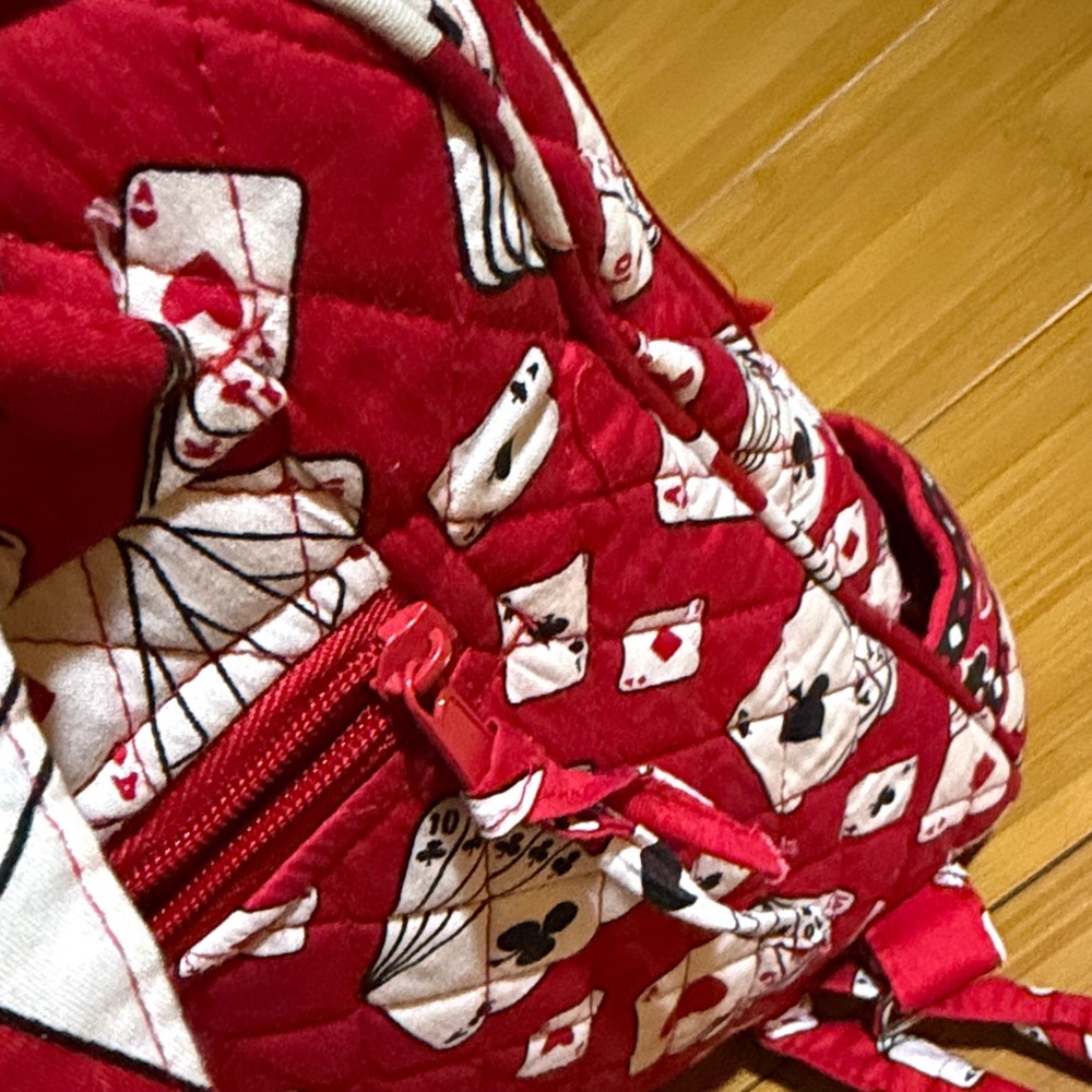 Red Playing Card Pattern Backpack - image 4